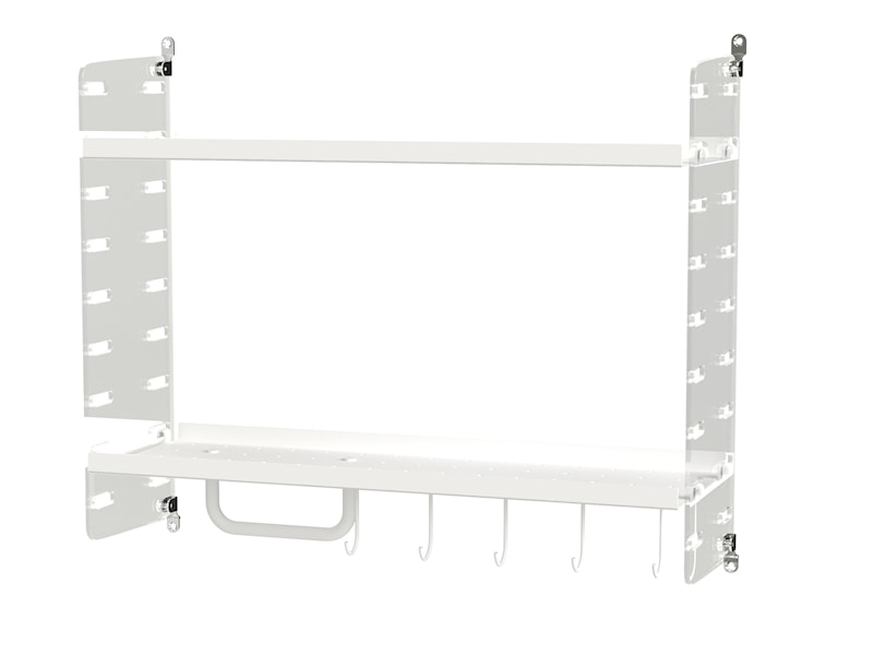 Bathroom F Clear perspex/White